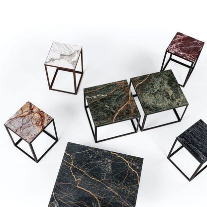 janua | sc 54  coffee table stone | rainforest brown | deep black | 80x80x25cm