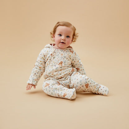Bear Print Pramsuit