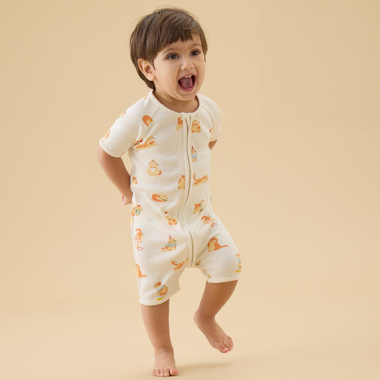 Cat Nap Summer Sleepsuit