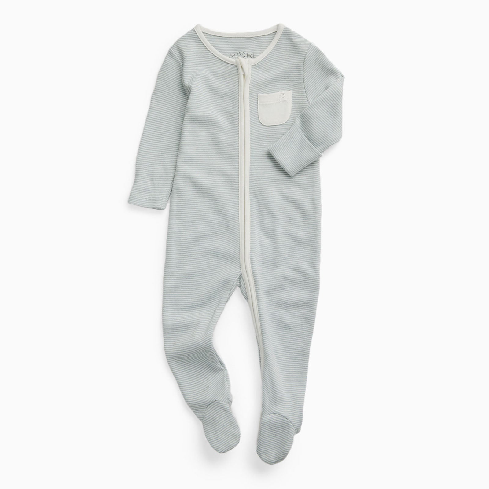 Clever Zip Sleepsuit - Blue Stripe