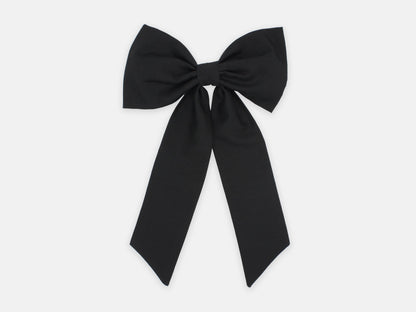Large Bow Hair Clip - Liberty Black F Print