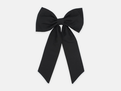 Large Bow Hair Clip - Liberty Black F Print