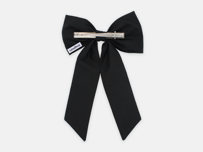Large Bow Hair Clip - Liberty Black F Print