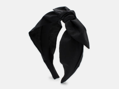 Side Bow Headband - Liberty Black F Print