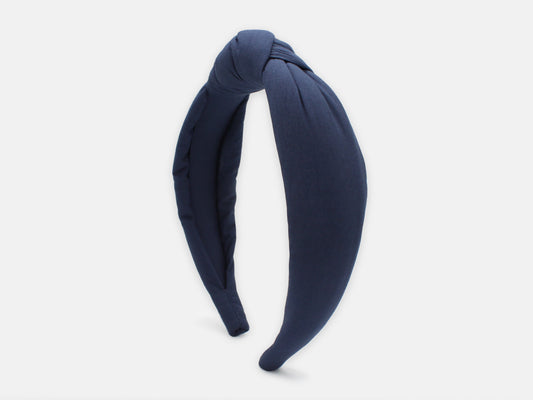 Padded Knot Headband - Liberty Navy C Print