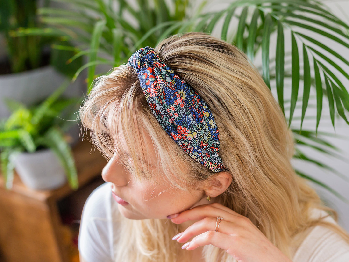 Classic Knot Headband - Liberty Black F Print