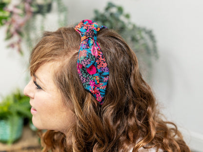 Side Bow Headband - Liberty Ciara C Print