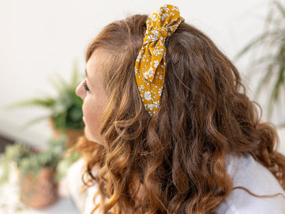Side Bow Headband - Liberty Capel G Print