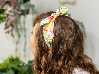 Side Bow Headband - Liberty Tresco F Print