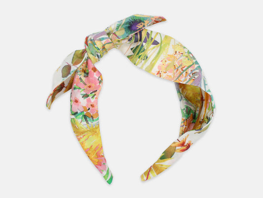 Side Bow Headband - Liberty Tresco F Print