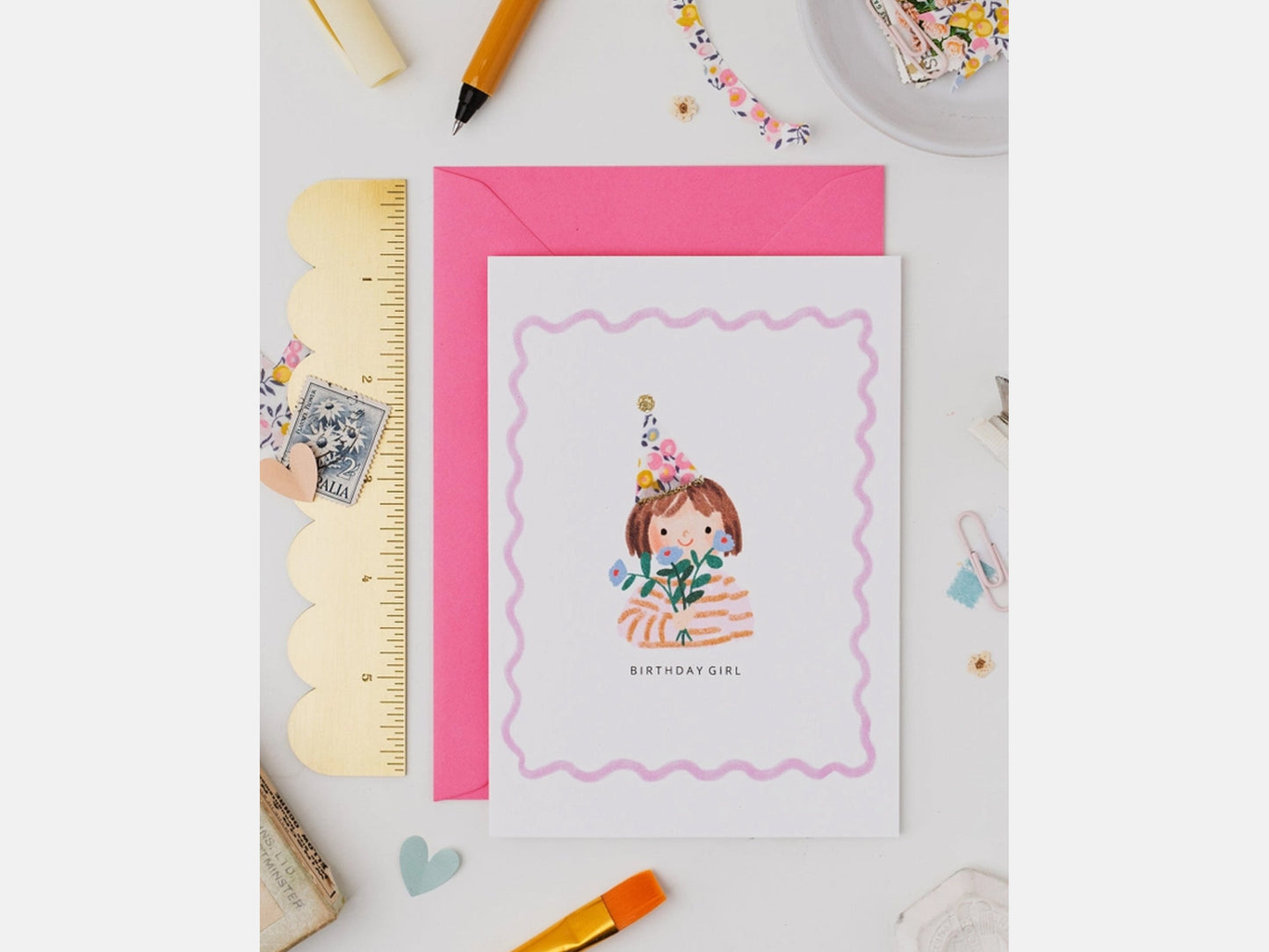 Birthday Girl Card - Liberty Wiltshire Bud Print