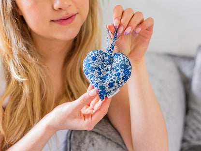 Lavender Heart Gift Box, Liberty Print Ditsy Florals Collection, Set of Two
