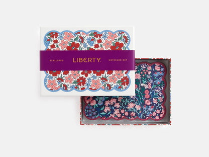 Liberty Scalloped Shaped Notecard Set