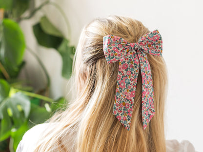 Large Bow Hair Clip - Liberty Margaret Annie A Print