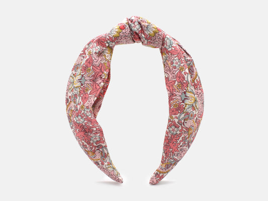Classic Knot Headband - Liberty Strawberry Thief Spring C Print