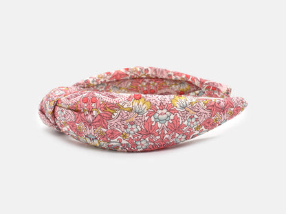 Padded Knot Headband - Liberty Strawberry Thief Spring C Print