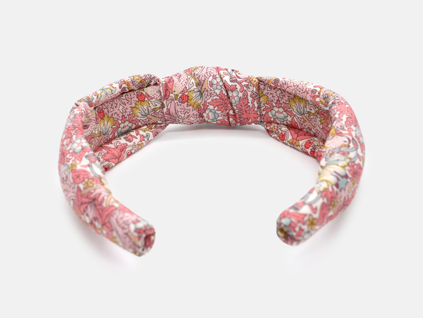 Padded Knot Headband - Liberty Strawberry Thief Spring C Print