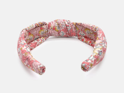 Padded Knot Headband - Liberty Strawberry Thief Spring C Print