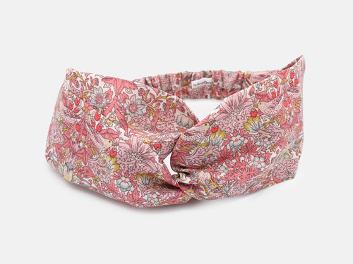 Twist Headband - Liberty Strawberry Thief Spring C Print