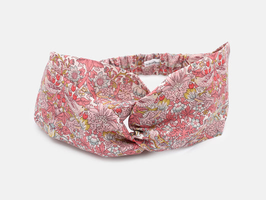 Twist Headband - Liberty Strawberry Thief Spring C Print