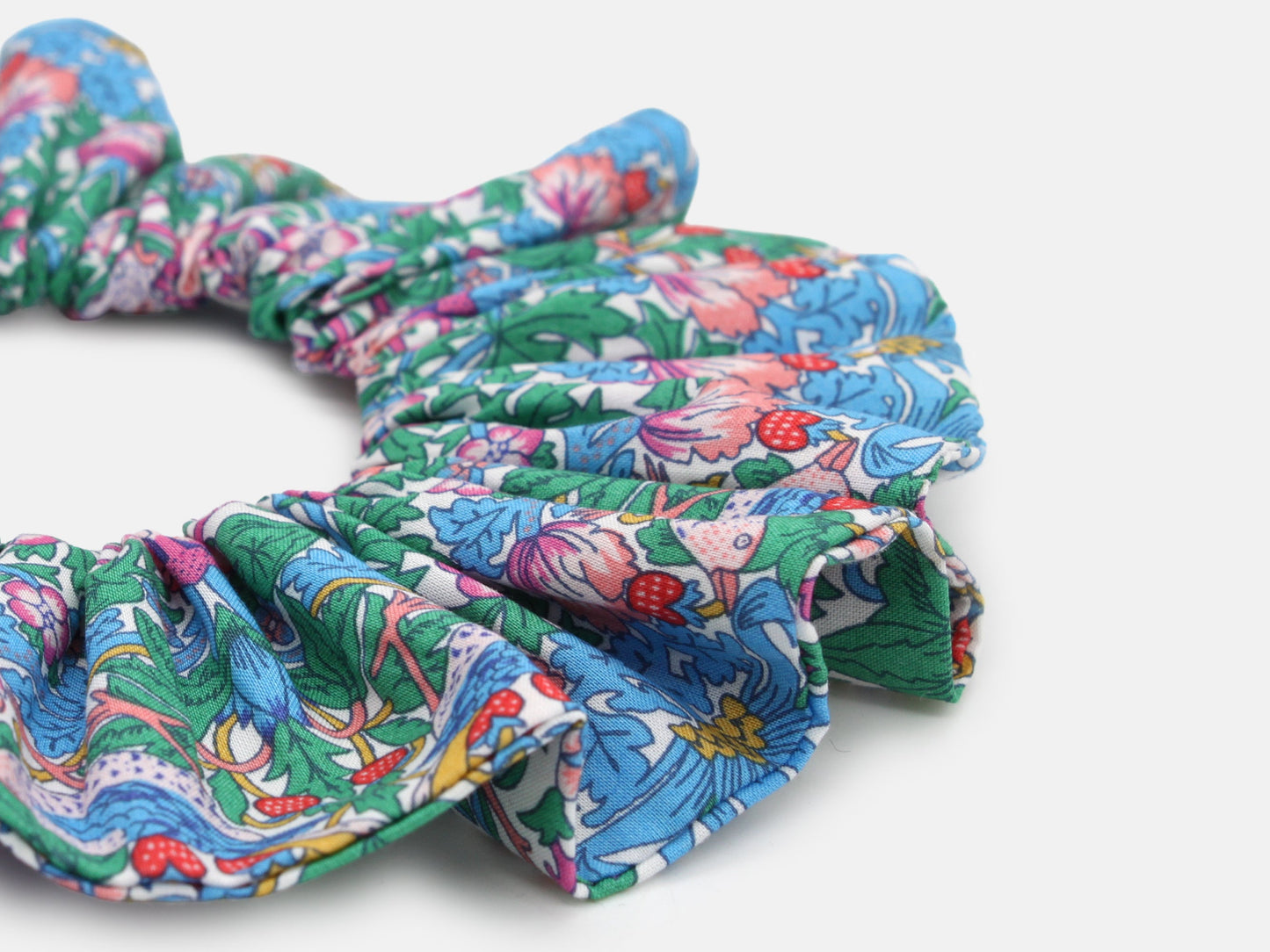 Scrunchie - Liberty Strawberry Thief Spring F Print
