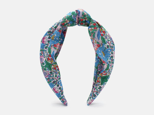 Classic Knot Headband - Liberty Strawberry Thief Spring F Print