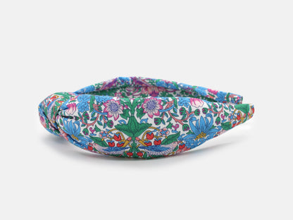 Padded Knot Headband - Liberty Strawberry Thief Spring F Print