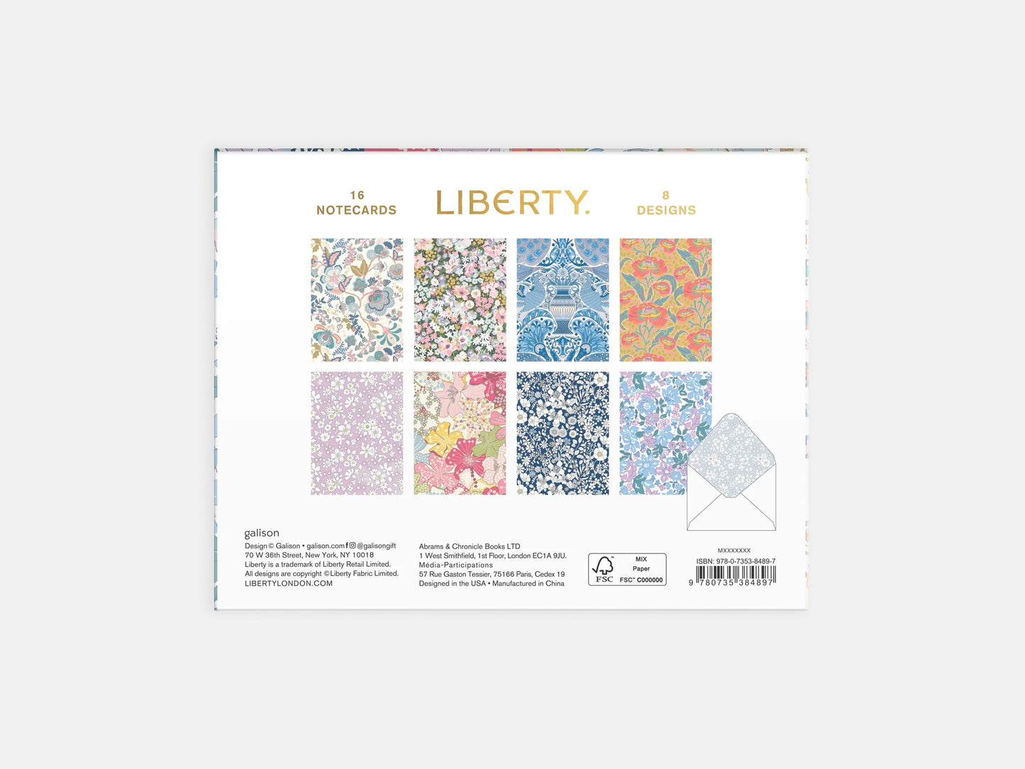 Liberty Floral Greeting Assortment Notecard Set Volume 2