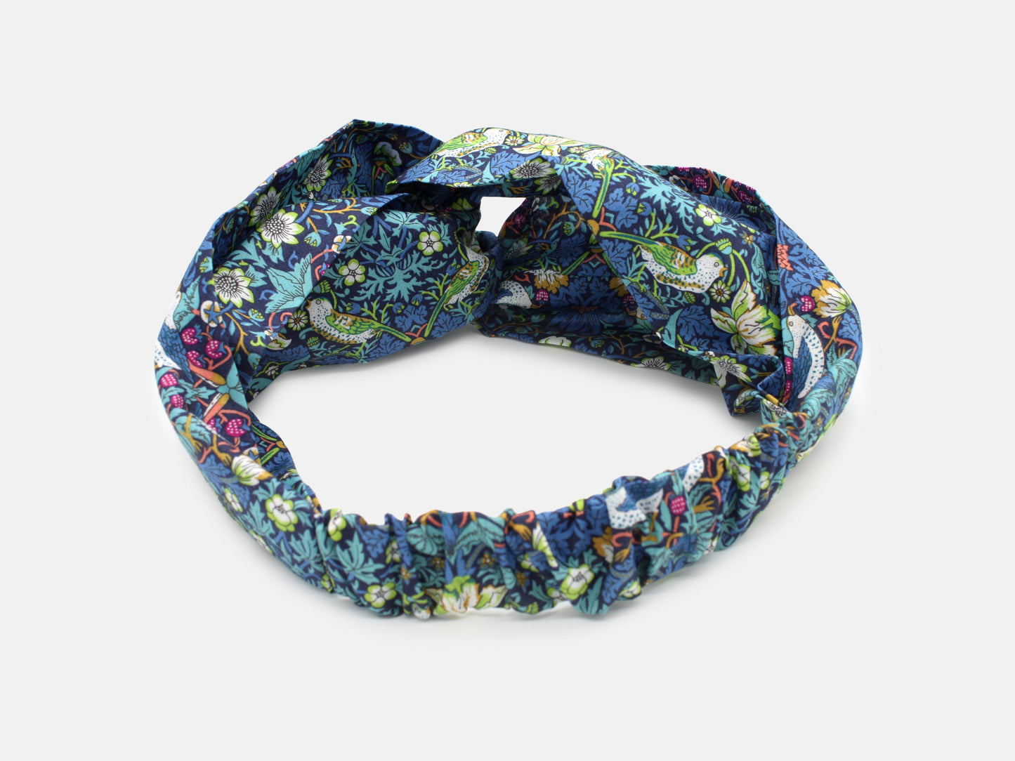 Twist Headband - Liberty Strawberry Thief J Print