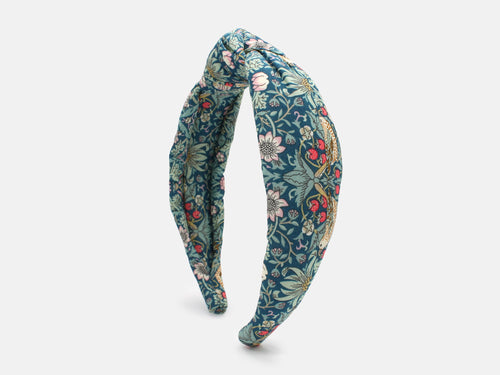 Padded Knot Headband - Liberty Strawberry Thief P Print