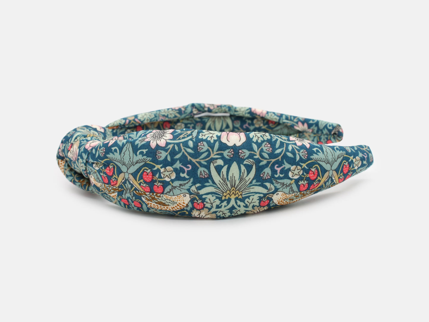 Padded Knot Headband - Liberty Strawberry Thief P Print