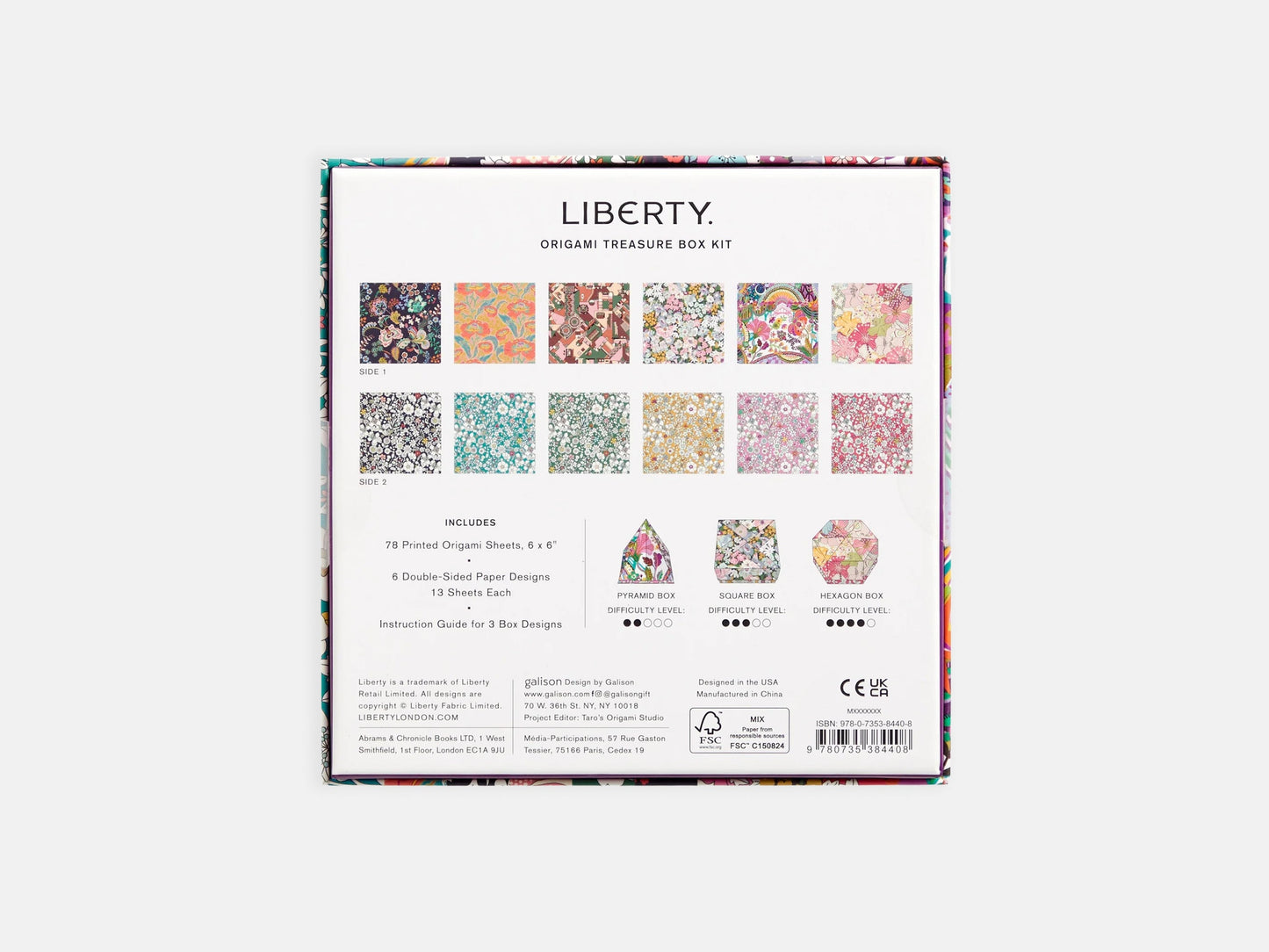Liberty Origami Treasure Box Kit