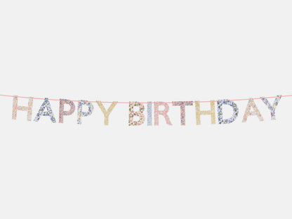 Meri Meri x Liberty Happy Birthday Garland