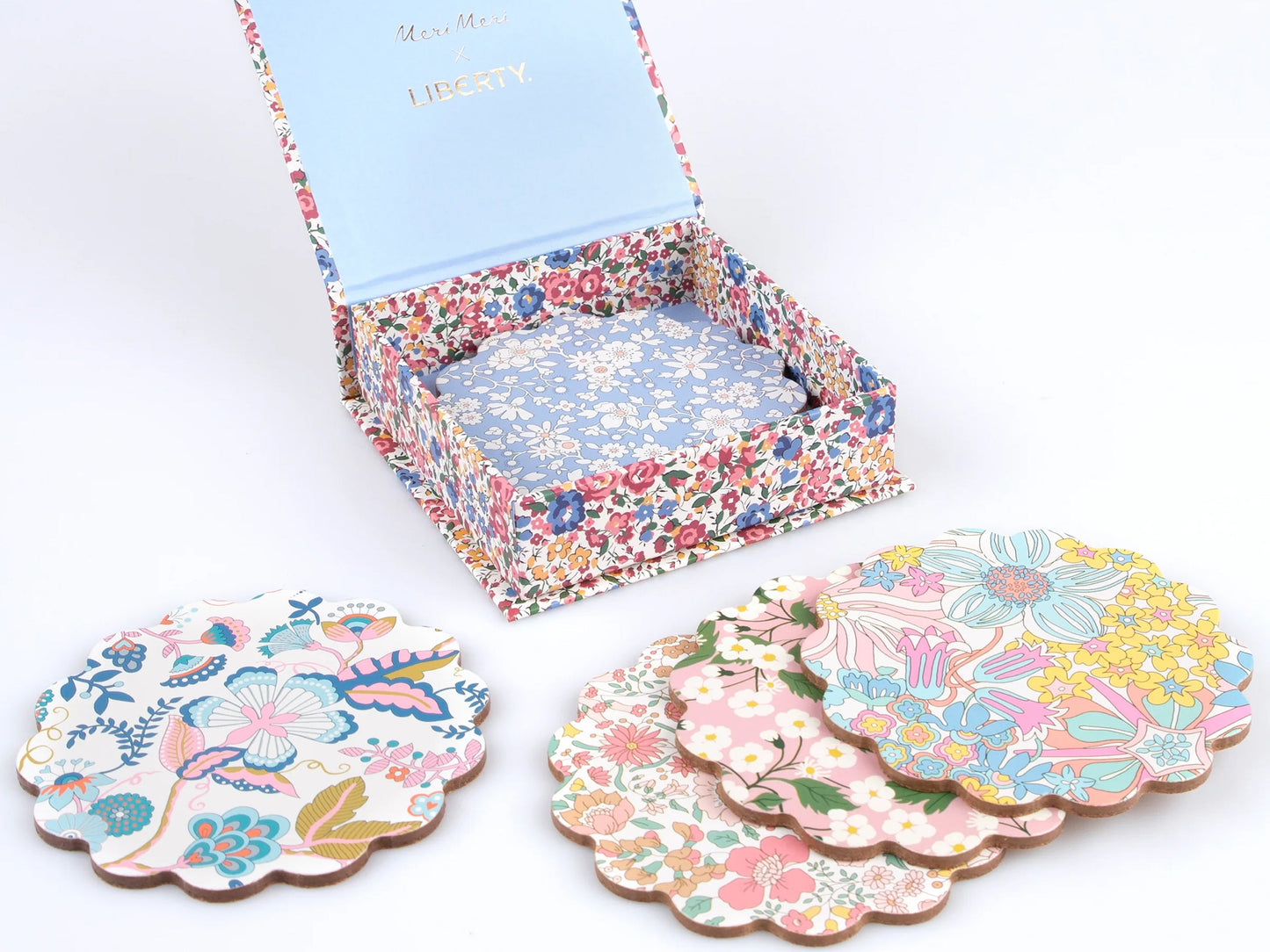 Meri Meri x Liberty Mixed Set Coasters (6)