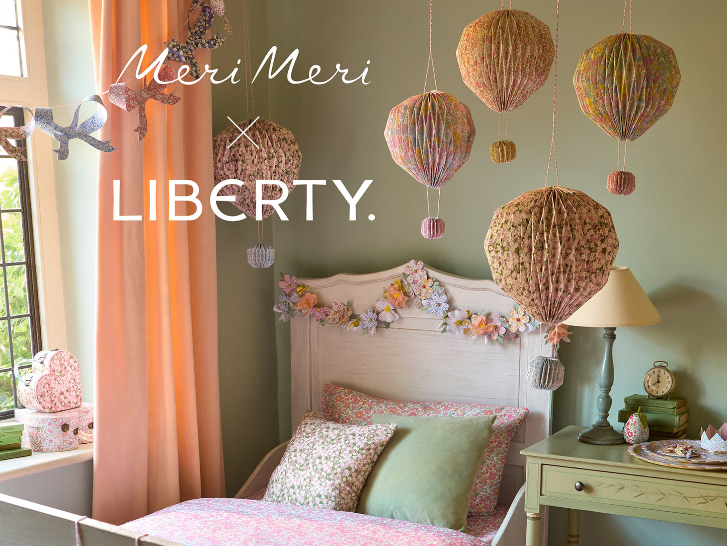 Meri Meri x Liberty Paper Flower Garland