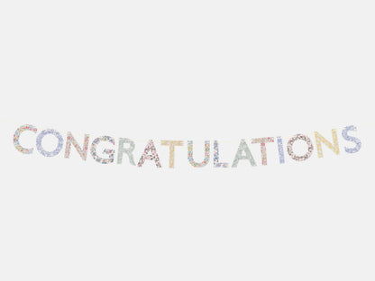 Meri Meri x Liberty Congratulations Garland