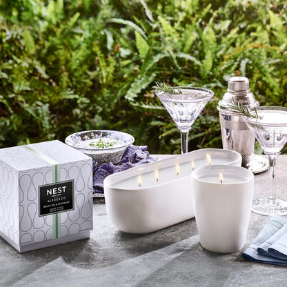 White Tea & Rosemary Alfresco Deluxe Candle