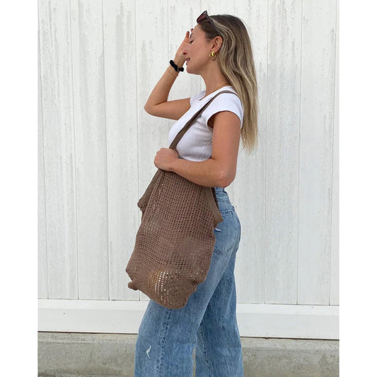 SAND CLOUD -  NET MARKET BAGS | TAUPE