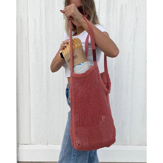 SAND CLOUD -  NET MARKET BAGS | TERRACOTTA