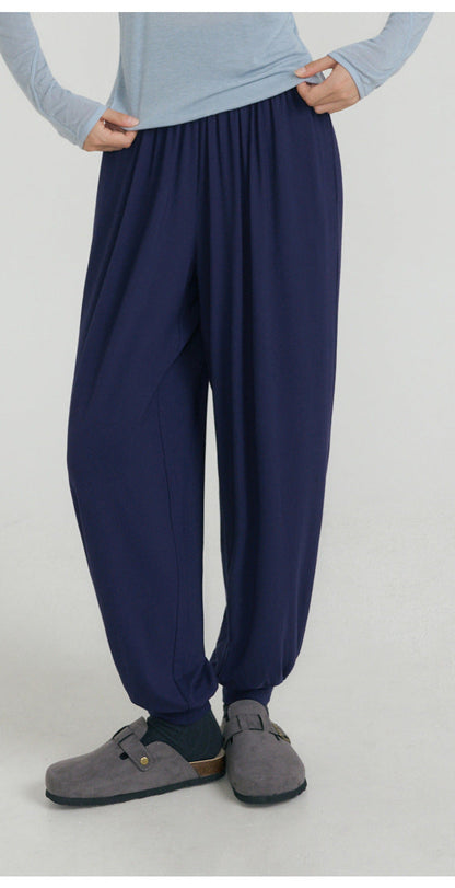 2025 Spring New Yoga Trousers Women's Loose Leg Bloomers Breathable Pilates Dance Fitness Sports Pants