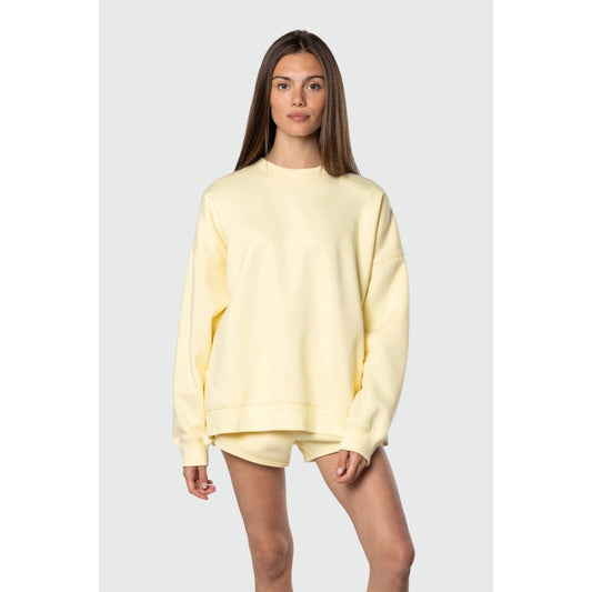 TEAMLTD - OVERSIZED CREWNECK | Butter Yellow