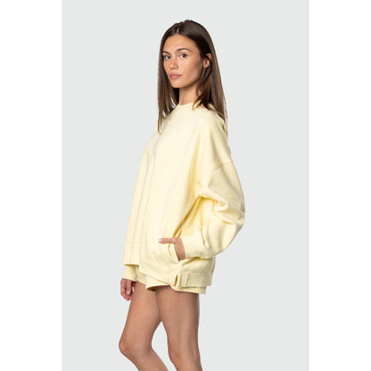TEAMLTD - OVERSIZED CREWNECK | Butter Yellow