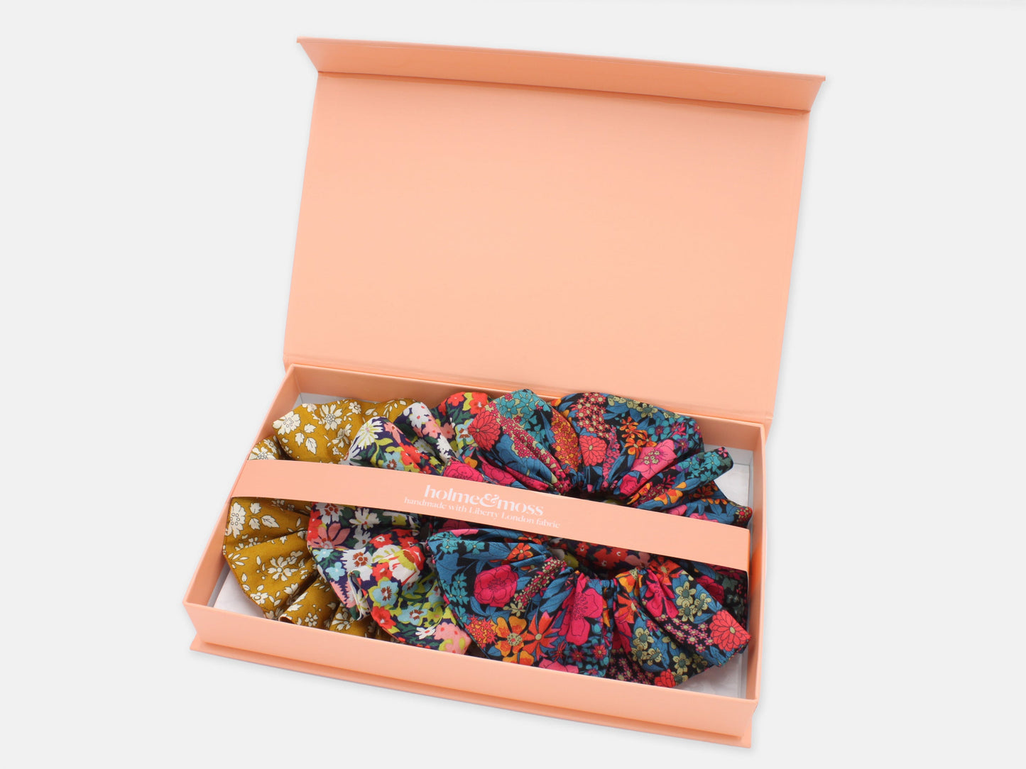 Scrunchie Gift Box, Liberty Print Pop Classics Collection, Set of Three