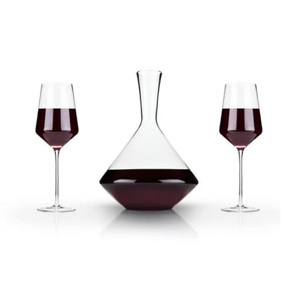 angled crystal bordeaux