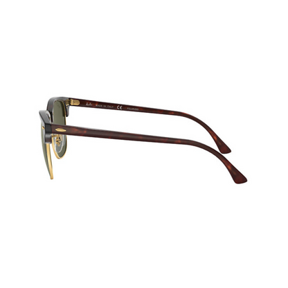 RAYBAN - CLUBMASTER | Red Havana w/ Green Polarized
