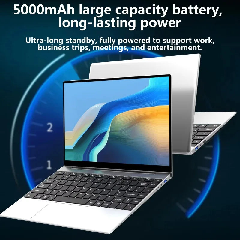 2026LENO 14.1 Inch Laptop Intel i9-9880H 32GB RAM 2TB SSD 1920*1080 FHD Display Windows 11 Gaming Office Study Portable Notebook