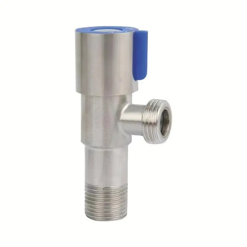 Bathroom Connector for Toilet Basin Water Heater G1/2 Stainless Steel Angle Valve Thread Triangle Valve Hot and Cold Water Valve