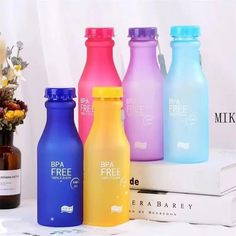 500ML Sport Water Bottle Anti-drop Hydro Flask BPA-Free Leakproof Drinking Bottles Outdoor Travel Drinking Cups for Outdoor