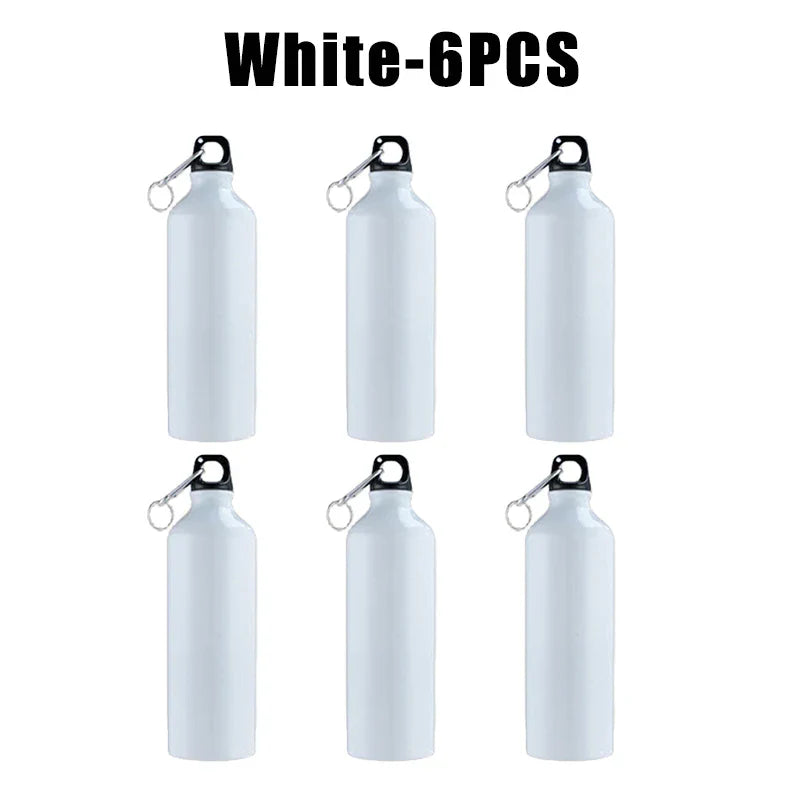 500ml 750ml Gradient Aluminum Water Bottle Large Capacity Gym Outdoor Sports Flask Leakproof Portable Gift Drinkware