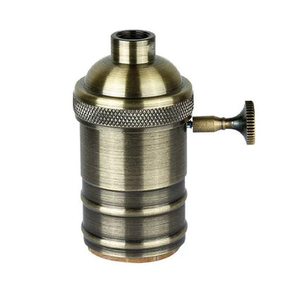 E27 Lamp Holder Vintage Edison Bulb Base Screw Bulb Base Aluminum Light 110V 220V Socket Industrial Retro Pendant Lampholder